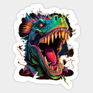 Dangerous Dinosaurs 3D-Effect  #1 Sticker